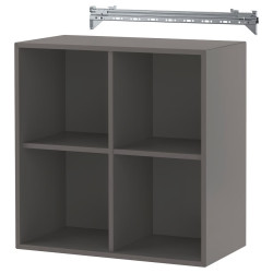Etajera Ikea Eket cu sina 70x35x70 (Gri inchis) Thumb