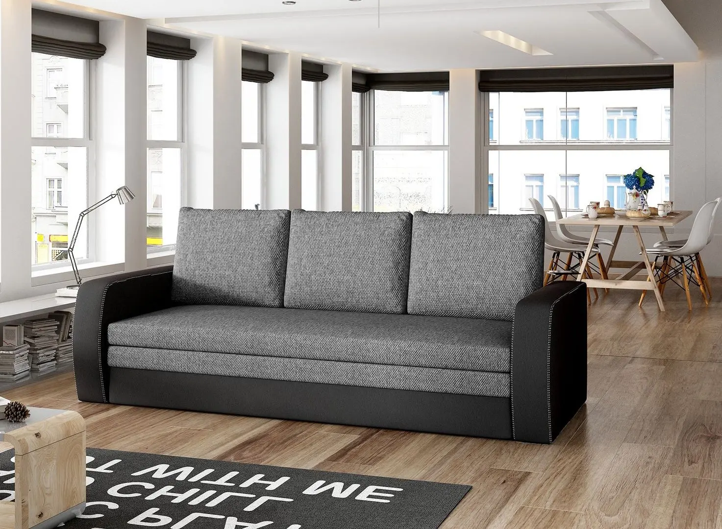 Canapea Eltap Inversa Sawana 05/Soft 11 (Dark Gray/Black)