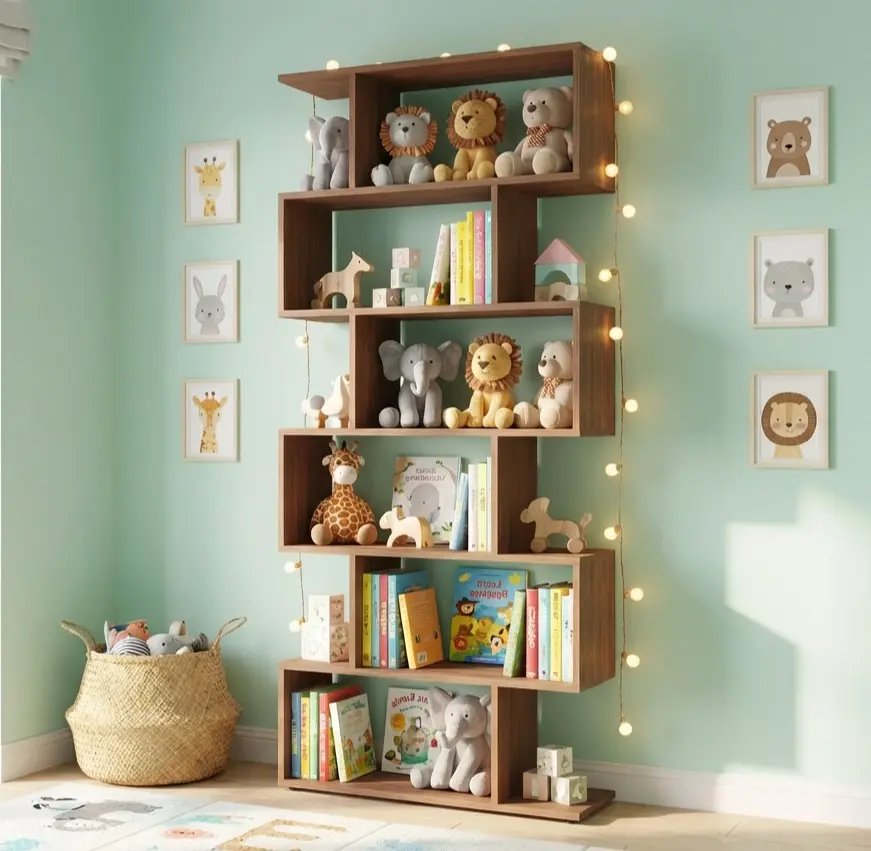 Стеллаж Fabrik Home Wally (Орех Каменный) - 5