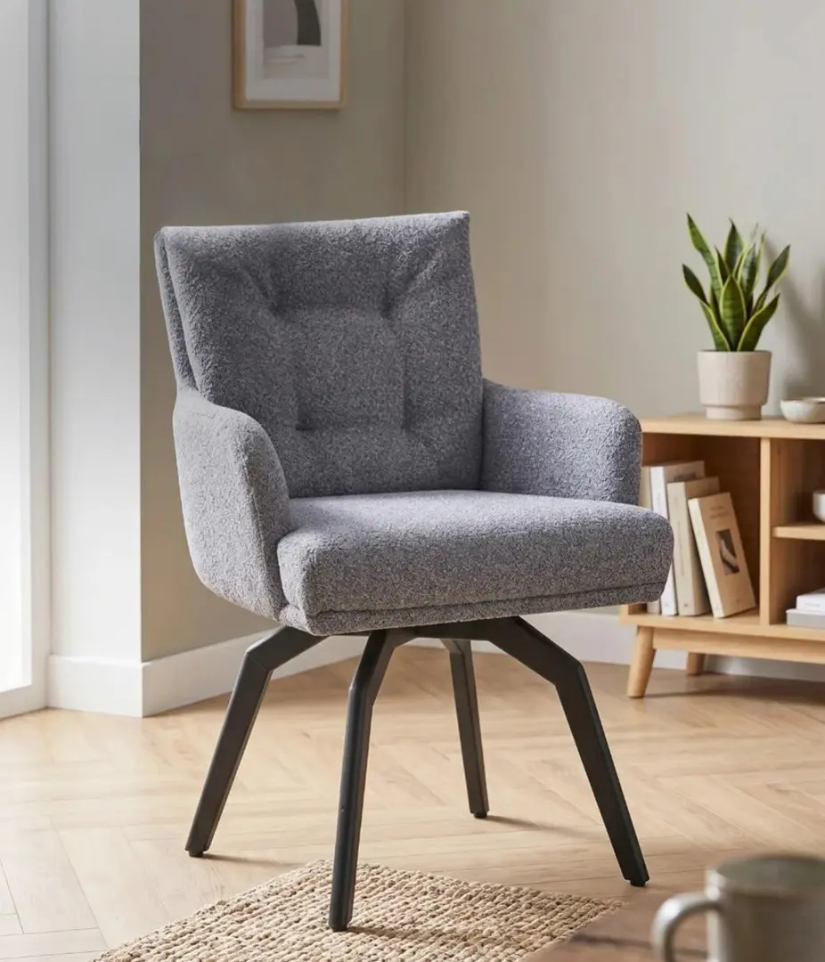 Scaun Fabrik Home Lux Boucle (Anthracite/Black)