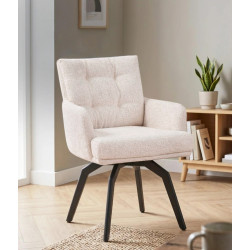 Стул Fabrik Home Lux Букле (Натуральный/Чёрный)