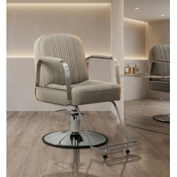 Кресло парикмахерское Gabbiano Acri 155721 (Beige/Silver)