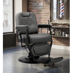 Кресло парикмахерское Gabbiano Bruno 155763 (Grey/Black)