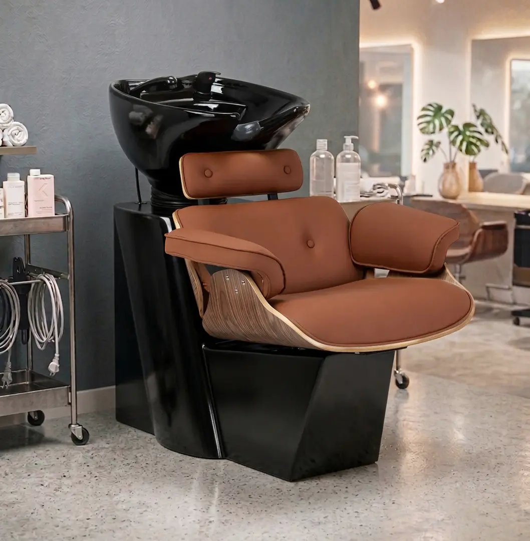 Кресло парикмахерское Gabbiano Florencja 155654 (Black/Brown)