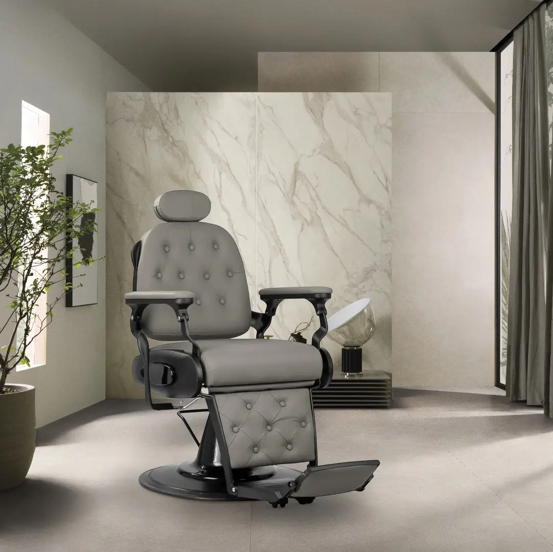 Кресло парикмахерское Gabbiano Francesco 155769 (Grey/Black)