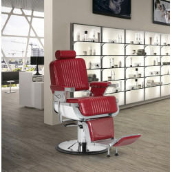 Кресло парикмахерское Gabbiano Royal X 155725 (Red/Silver)