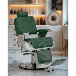 Кресло парикмахерское Gabbiano Royal X 155726 (Green/Silver) Thumb