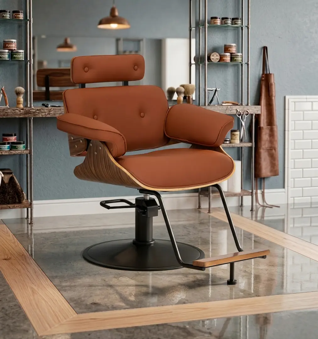 Кресло парикмахерское Gabbiano Florencja 155652 (Brown/Black/Natural)