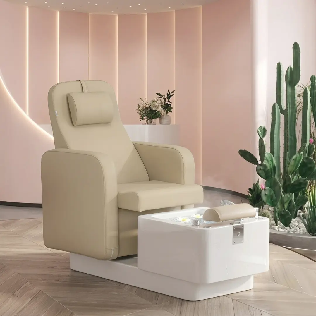 Кресло педикюрное Sillon Elysia 155538 (Beige/White)