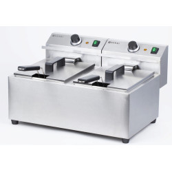 Фритюрница Hendi MasterCook 207307 2x8L (Inox)
