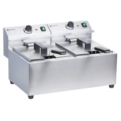 Фритюрница Hendi MasterCook 207307 2x8L (Inox) Thumb
