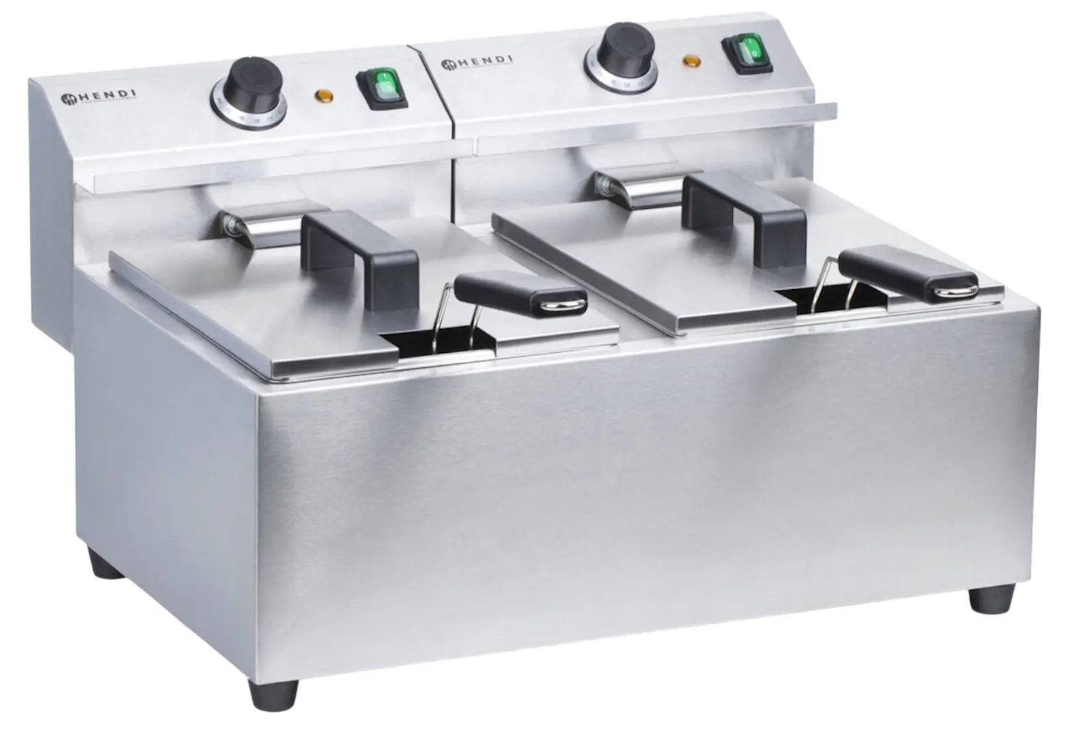 Фритюрница Hendi MasterCook 207307 2x8L (Inox) - 3