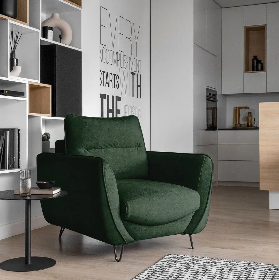 Set de mobila moale Eltap Silva Loco 35 (Dark Green)