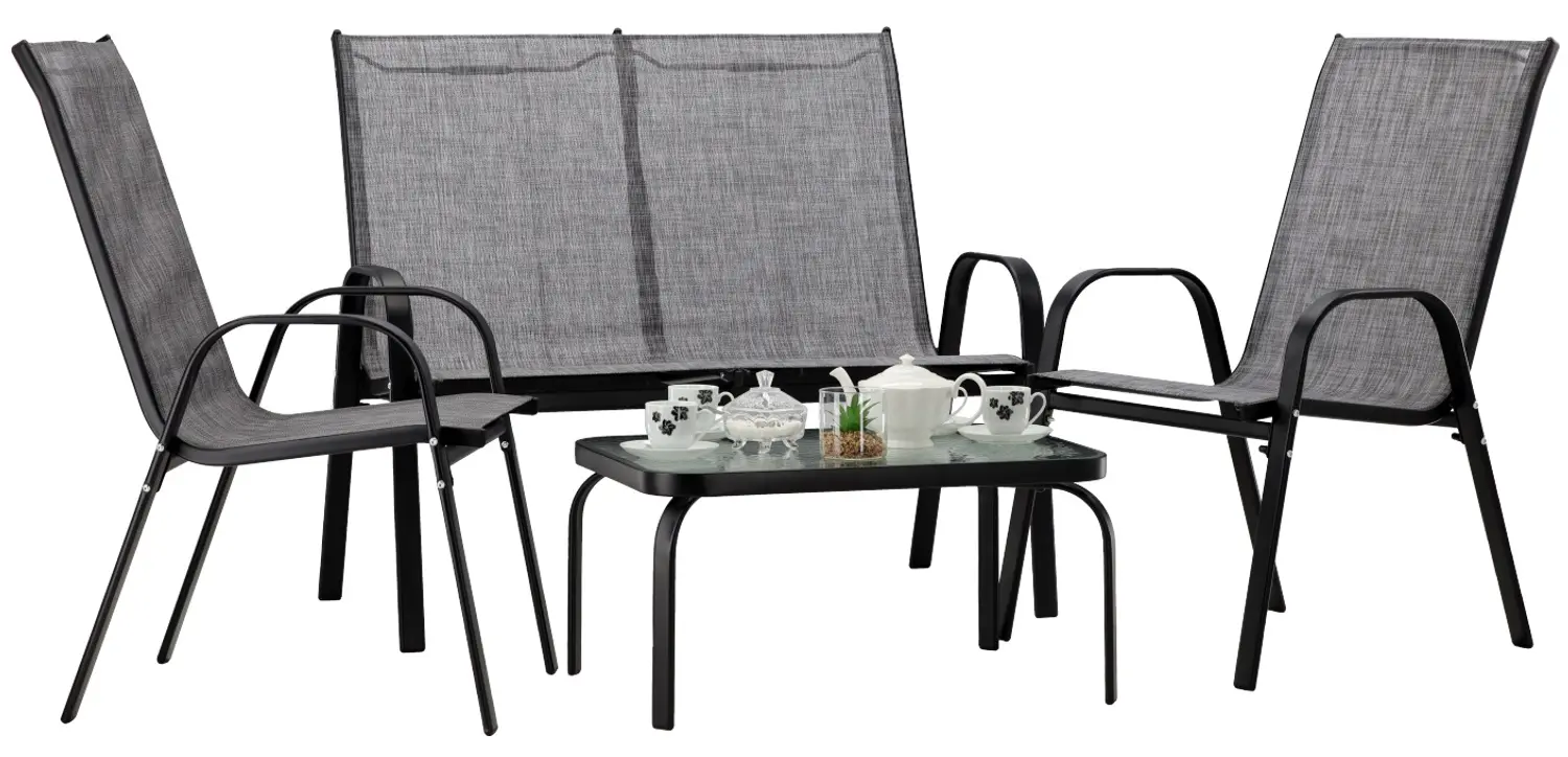 Комплект садовой мебели GardenLine NEO9924 (Grey/Black) - 2