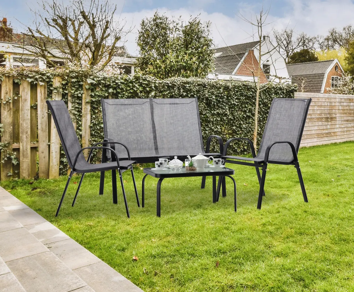 Комплект садовой мебели GardenLine NEO9924 (Grey/Black) - 8
