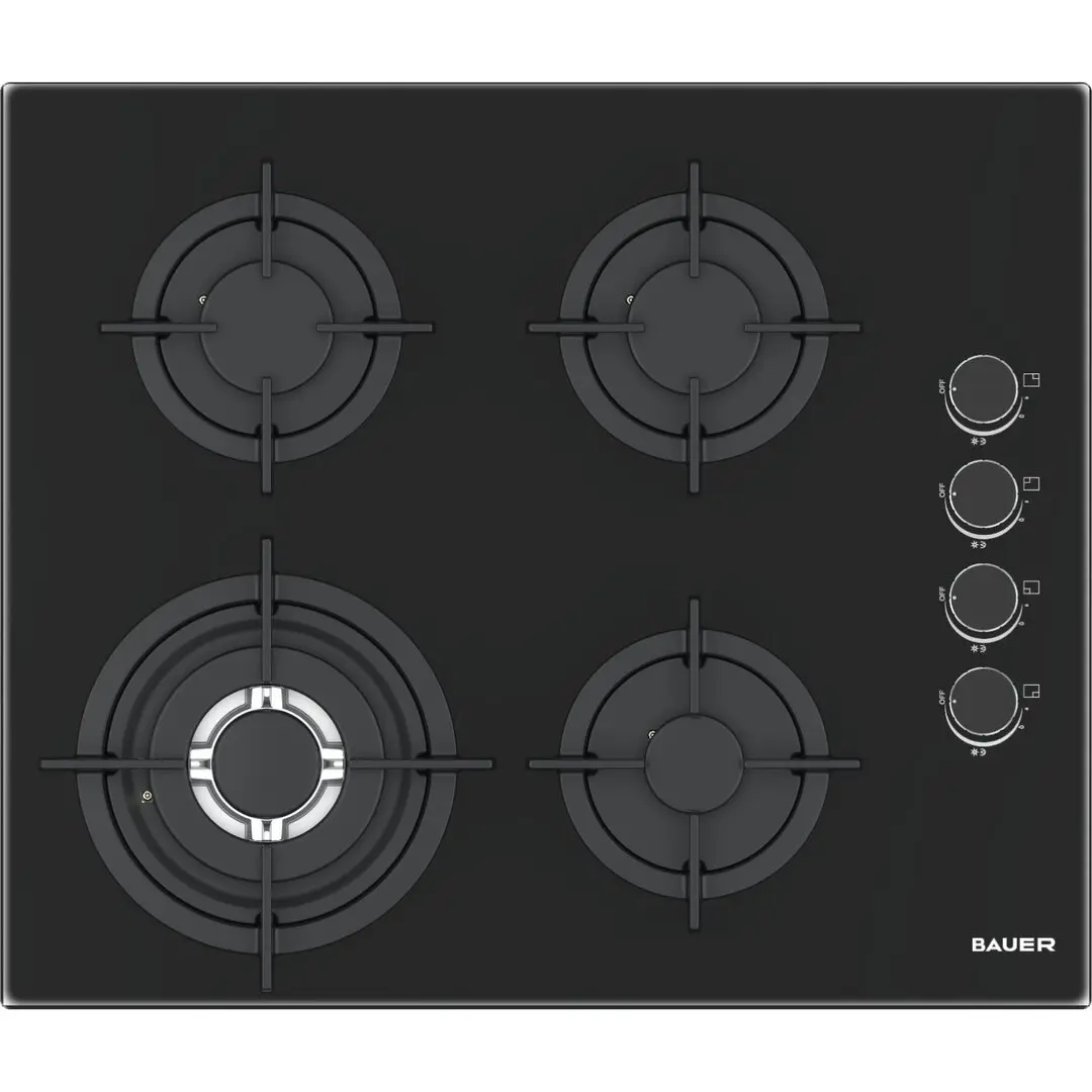 Газовая варочная панель Bauer GH-604 BG05 (Black)