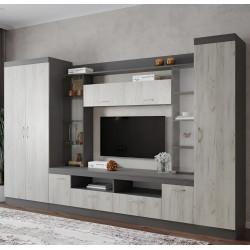 Living МЛ-Мебель ML-2 3.1m (Anthracite/Craft Oak White)