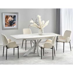 Стол раскладной Halmar Vivaldi 160/200cm (White Marble)
