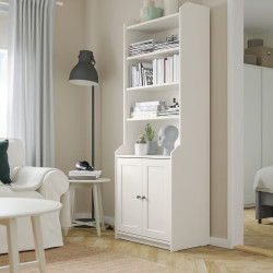 Dulap-etajera pentru carti Ikea Hauga 70x199 (Alb)