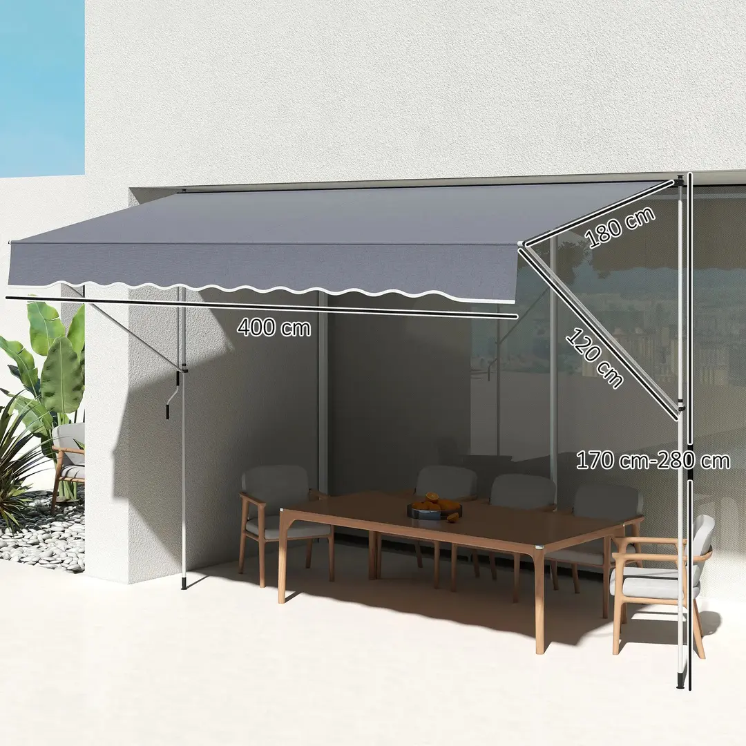 Copertina Outsunny 840-183V01CG (Dark Grey) - 4
