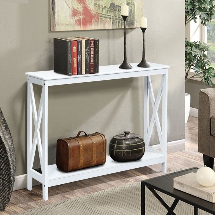 Консольный стол Costway HW65761WH (White)
