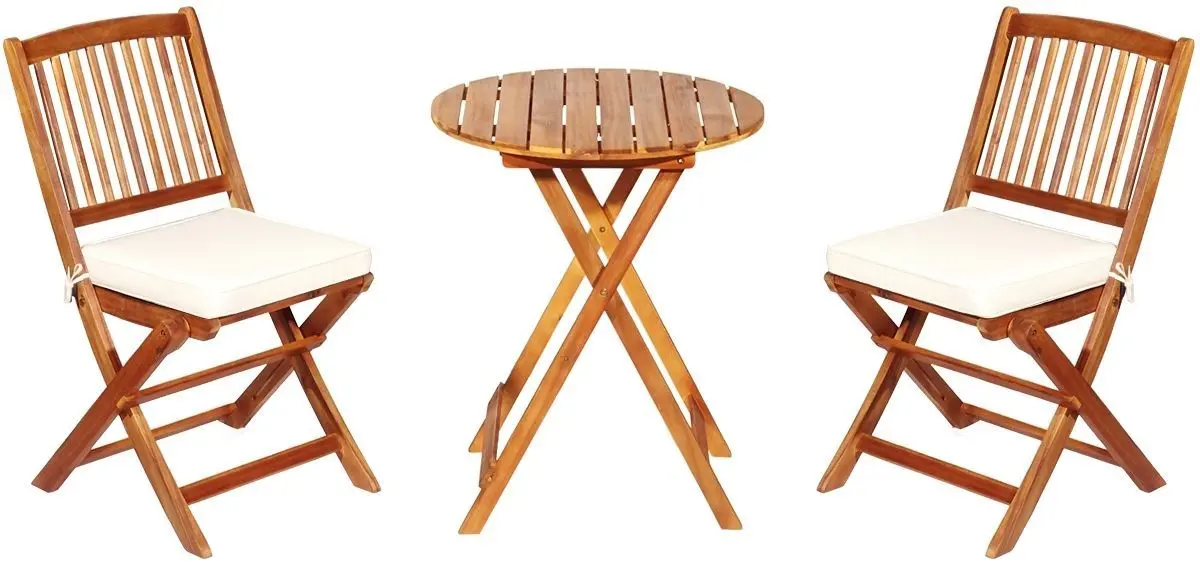 Set mobilier de gradina Costway HW65875CR (Natural/Cream)