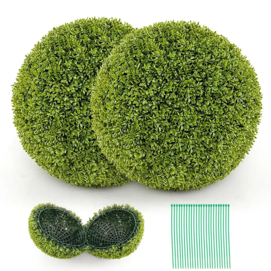 Set 2 tufe artificiale Costway HZ10290-S (Green)
