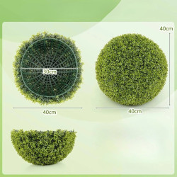 Set 2 tufe artificiale Costway HZ10290-S (Green) Thumb