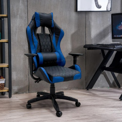 Fotoliu gaming Magnusplus Nitro AD24GC18 GP 3 (Black/Blue)