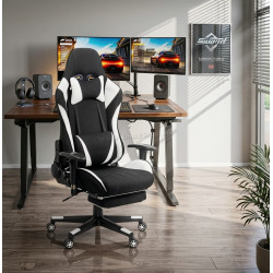 Игровое кресло Prestige Chairs OFF 296 (White/Black)