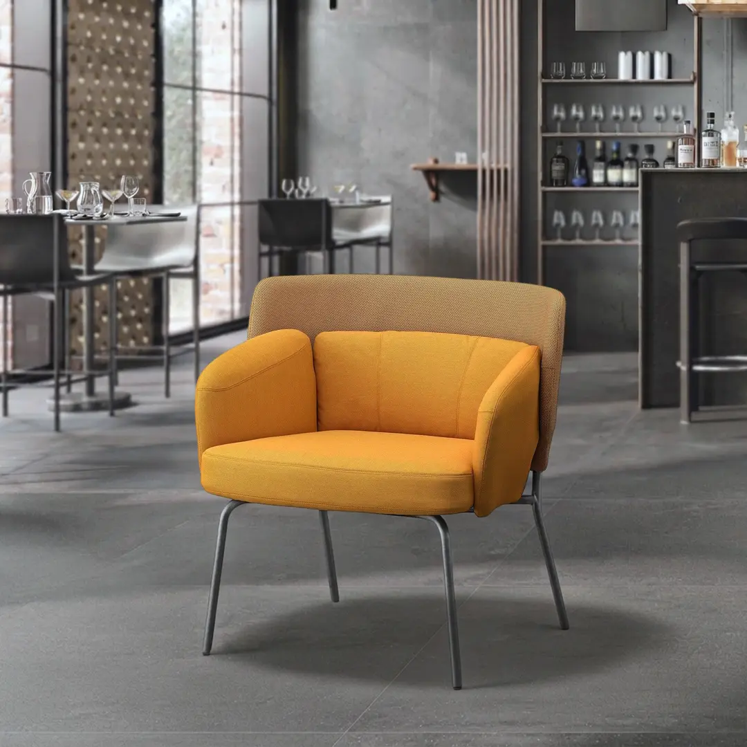 Кресло Ikea Bingsta/Vissle/Kabusa (Темно-желтый)