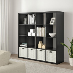 Стеллаж Ikea Kallax 147x147 (Черно-коричневый)