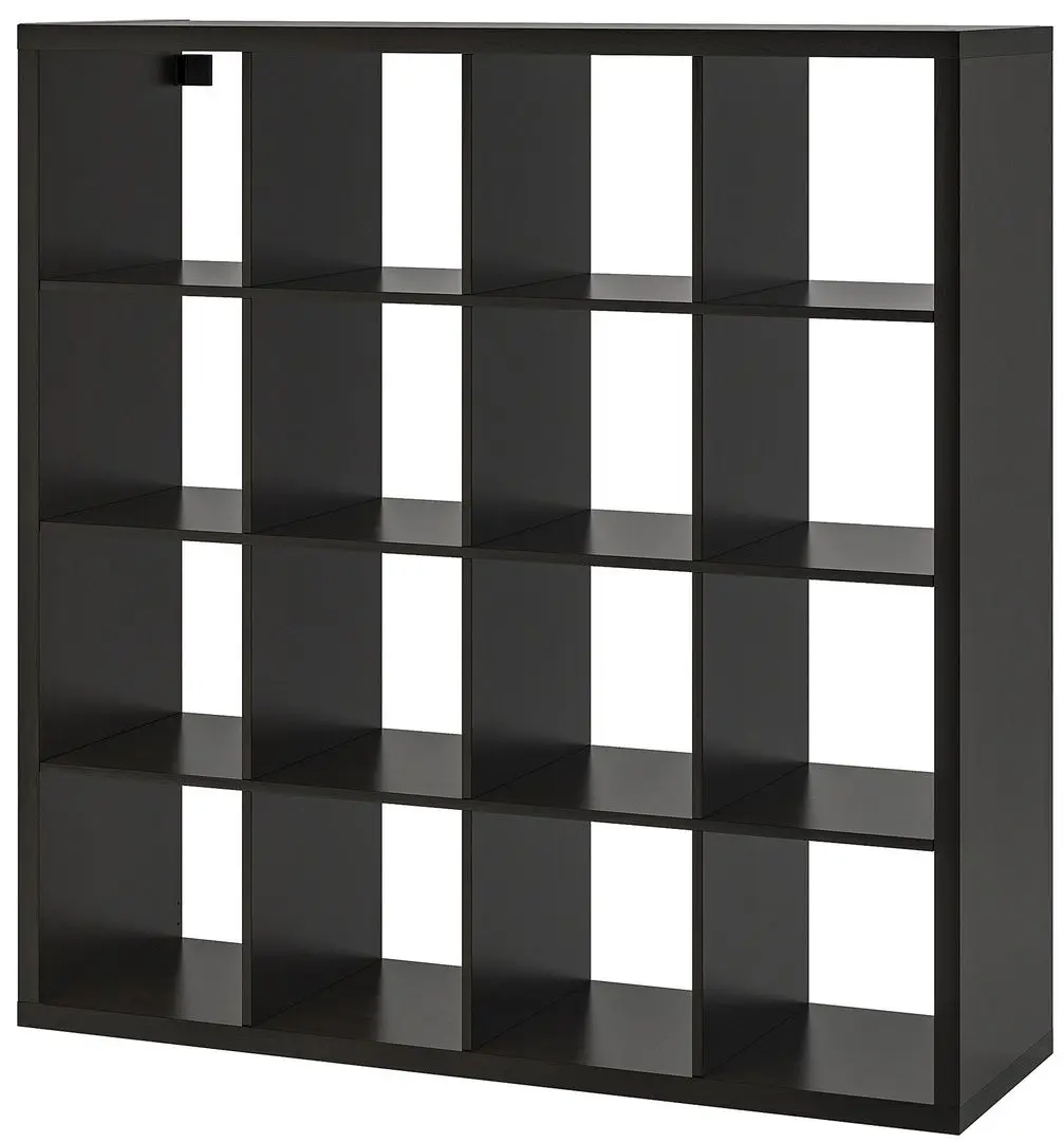 Стеллаж Ikea Kallax 147x147 (Черно-коричневый) - 2