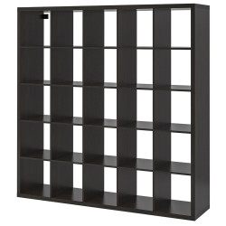 Стеллаж Ikea Kallax 182x182 (Черно-коричневый) Thumb