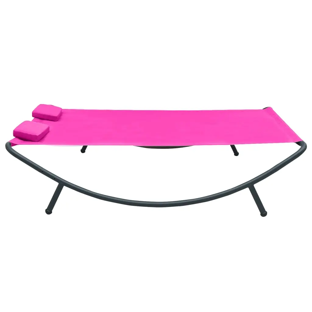 Шезлонг VidaXL 313532 (Pink) - 5