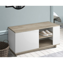 Tumba pentru incaltaminte Magnusplus Concept 100x46.2x40 (Grey Craft Oak/Nimphaea Alba)