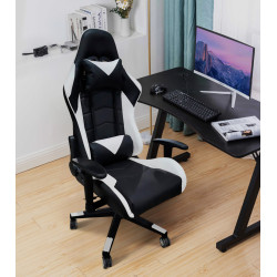 Fotoliu gaming Magnusplus XPrime AD24GC28 GP 3 (Black/White)