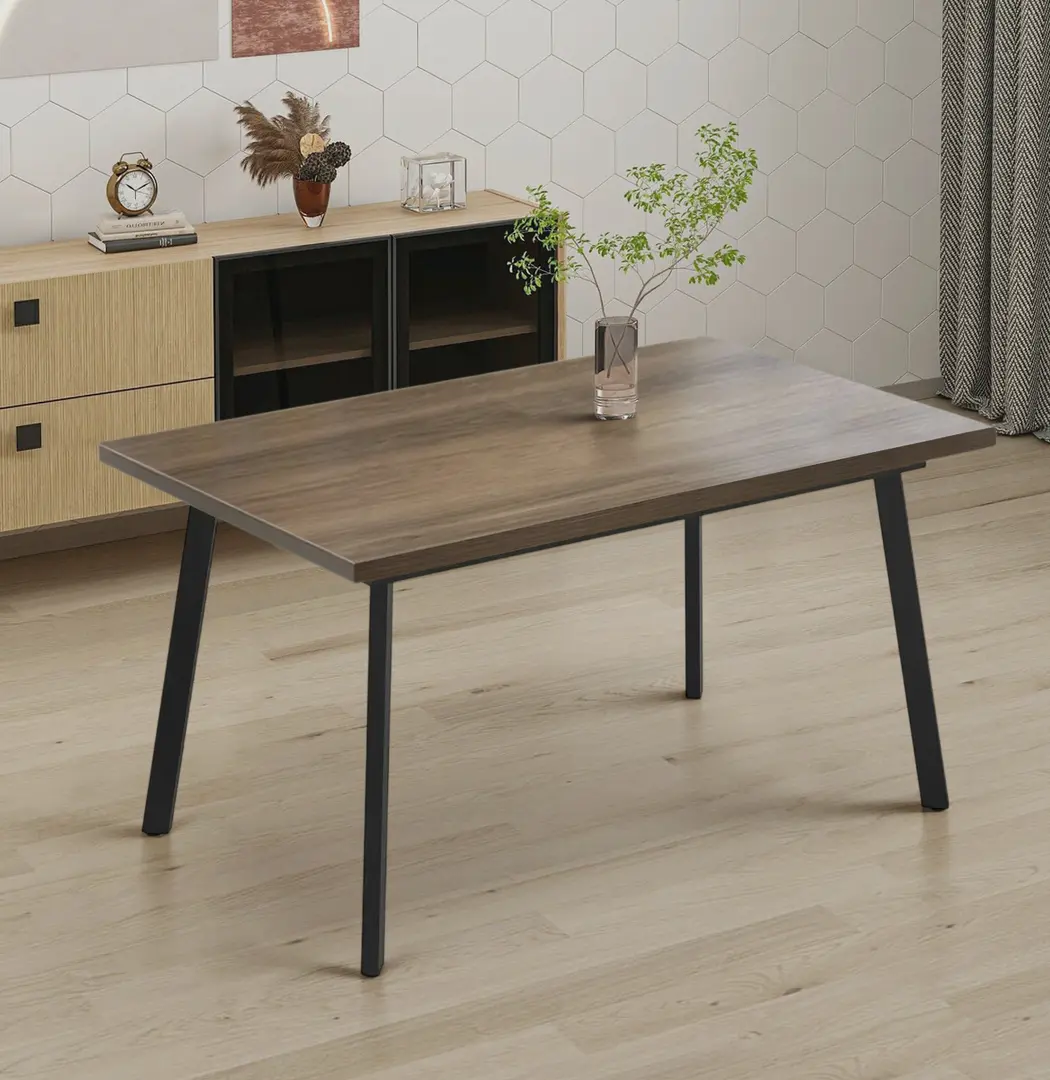 Masa extensibila Magnusplus Lini 120/160x80 Hazar (Wood/Black)