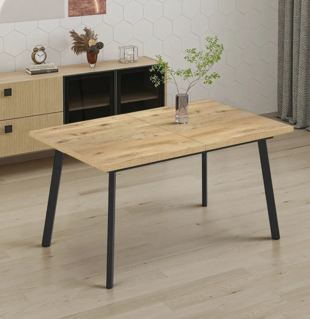 Masa extensibila Magnusplus Lini 138/178x85 Rivoli (Wood/Black)