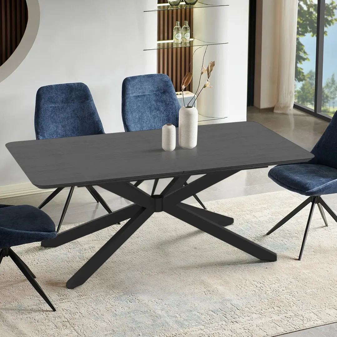 Стол раскладной Magnusplus Mona 190/250x103 Senkron (Black)