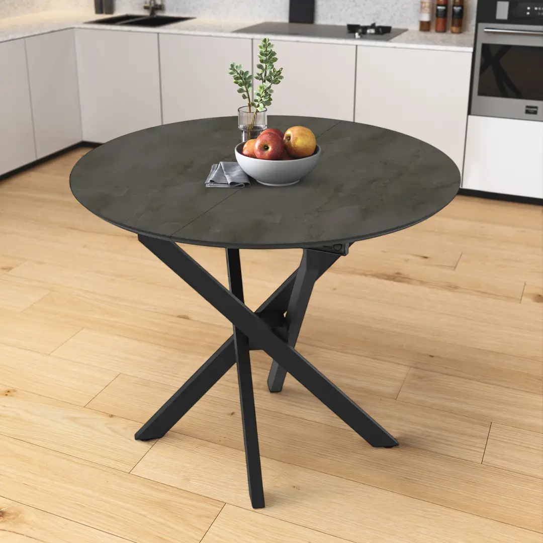 Masa extensibila Magnusplus Ruta 96/126x96 Irony (Dark Grey/Black)