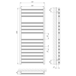 Полотенцесушитель Laris Imidj P15 500x1200 (Chrome) Thumb