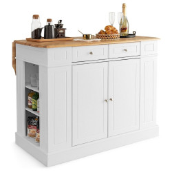 Кухонный островок Costway JV10444WH (White) Thumb