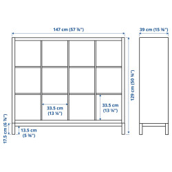 Стеллаж Ikea Kallax 147x129 (Белый) Thumb