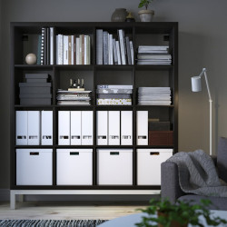 Стеллаж Ikea Kallax 147x164 (Черно-коричневый/Белый) Thumb