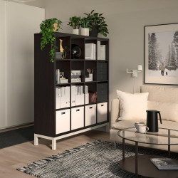 Стеллаж Ikea Kallax 147x164 (Черно-коричневый/Белый) Thumb