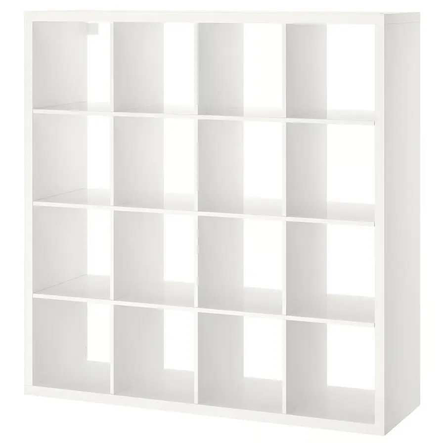 Стеллаж Ikea Kallax 147x147 (Глянцевый белый) - 3