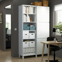 Комбинированный шкаф Ikea Besta/Vasterviken 120x42x202 (Белый)