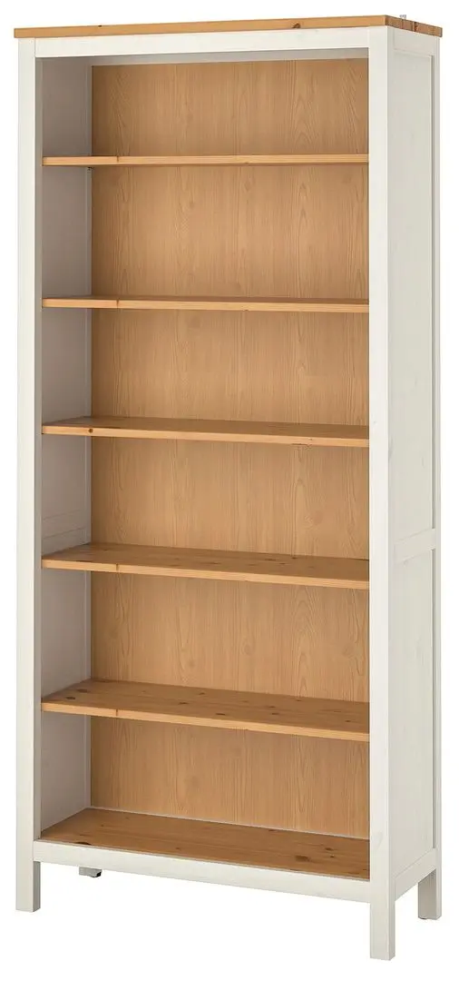 Стеллаж Ikea Hemnes 90x197 (Белый/Светло-коричневый) - 2
