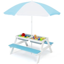 Set mobilier de gradina Costway HY10008CL (Blue/White) Thumb